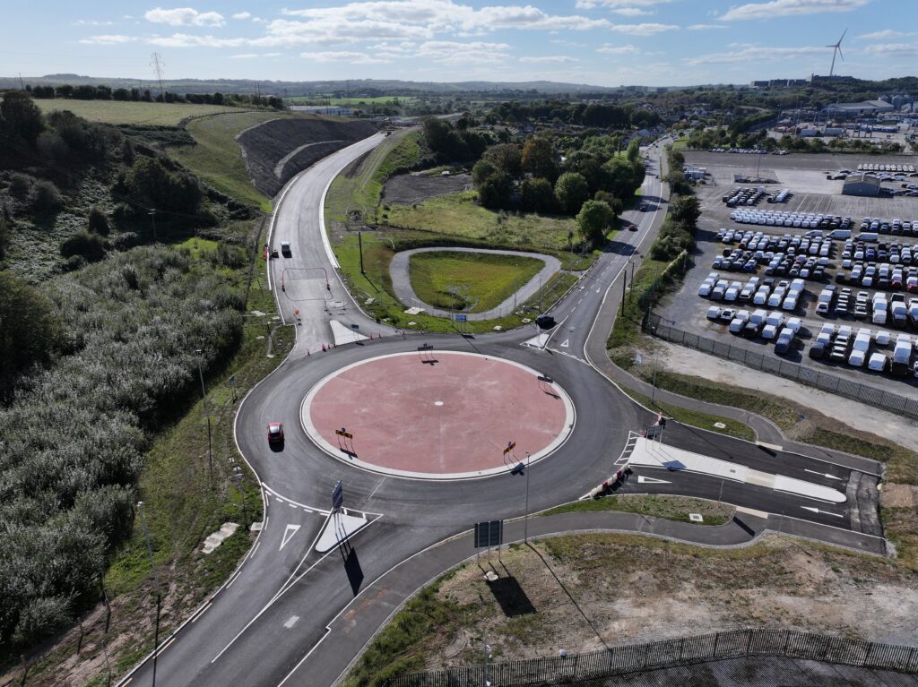 Aerial view of Ringaskiddy Roundabout