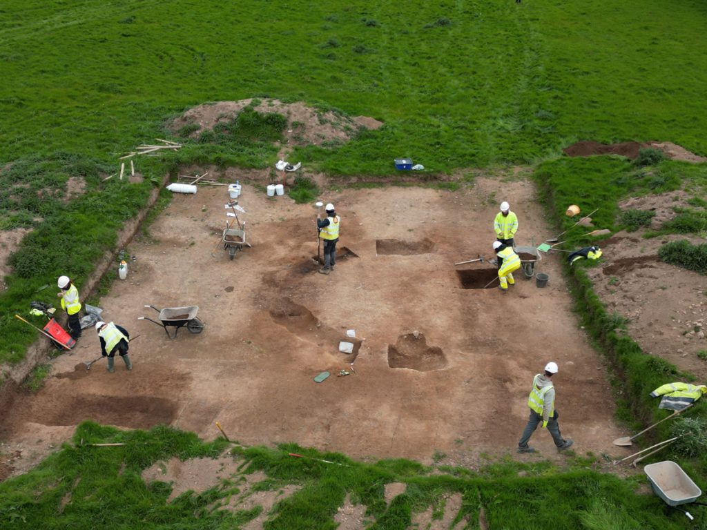 Prehistoric ring-ditch under excavation at Shanbally (Cork County Council)