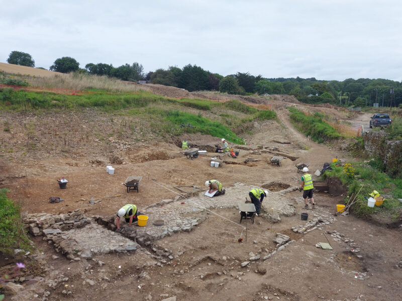 Remnants of cobbled yard associated with a 17th century forge discovered at Shannonpark (Cork County Council)