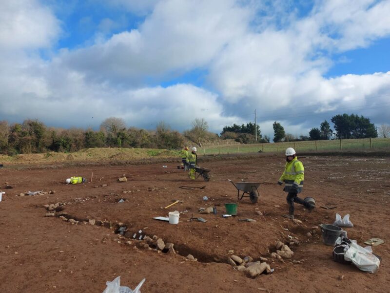 Remnants of Early Neolithic house at Ballyhemiken 3 (Cork County Council)