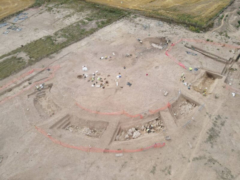 Arial image of enclosure at Barnahely 2